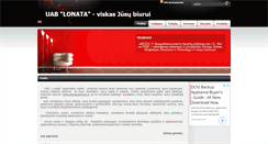 Desktop Screenshot of lonata.lt